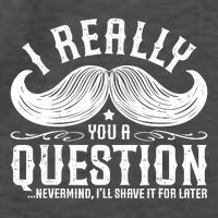 I Must Ask You A Question Funny Moustache Nerd Vector Backpack