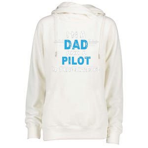 I M A Dad And A Pilot Airplane Aviation Pilot Dads Womens Funnel Neck Pullover Hood