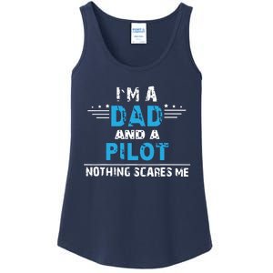 I M A Dad And A Pilot Airplane Aviation Pilot Dads Ladies Essential Tank