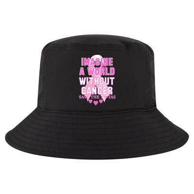 Imagine A World Without Cancer Save The Tatas Cool Comfort Performance Bucket Hat