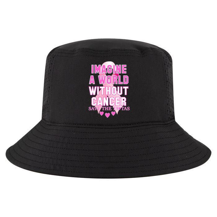 Imagine A World Without Cancer Save The Tatas Cool Comfort Performance Bucket Hat