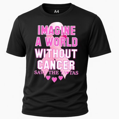 Imagine A World Without Cancer Save The Tatas Performance Shirt