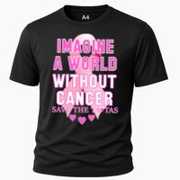 Imagine A World Without Cancer Save The Tatas Performance Shirt