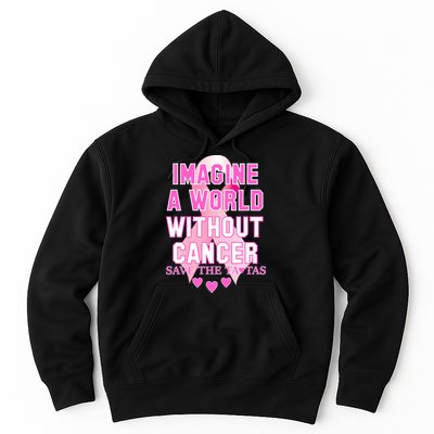 Imagine A World Without Cancer Save The Tatas Hoodie