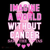 Imagine A World Without Cancer Save The Tatas Mesh Reversible Basketball Jersey Tank