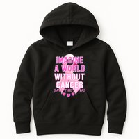 Imagine A World Without Cancer Save The Tatas Kids Hoodie