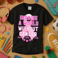 Imagine A World Without Cancer Save The Tatas Kids T-Shirt