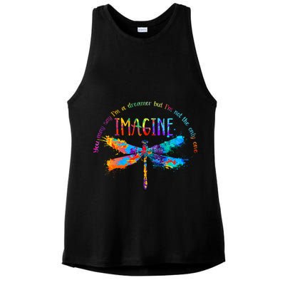 Imagine Dragonfly Dreamer Ladies PosiCharge Tri-Blend Wicking Tank