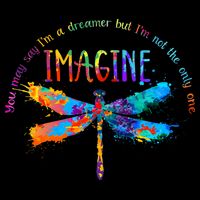 Imagine Dragonfly Dreamer Button