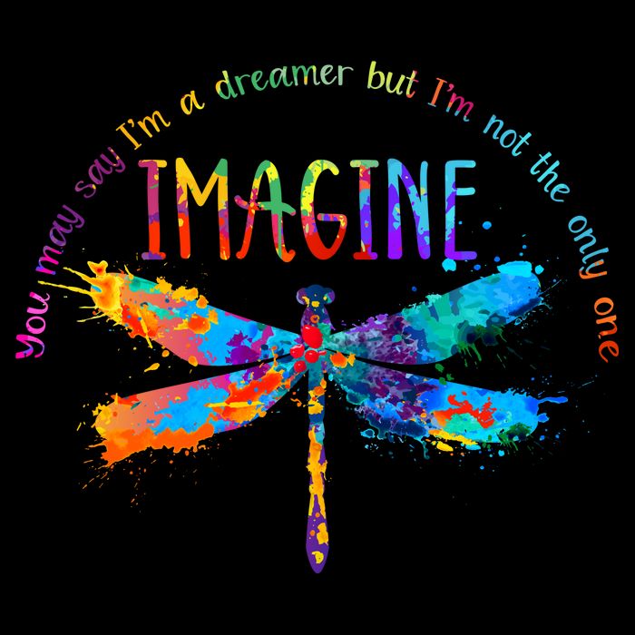 Imagine Dragonfly Dreamer Button