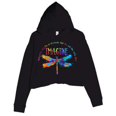 Imagine Dragonfly Dreamer Crop Fleece Hoodie