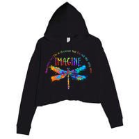 Imagine Dragonfly Dreamer Crop Fleece Hoodie