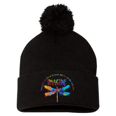 Imagine Dragonfly Dreamer Pom Pom 12in Knit Beanie