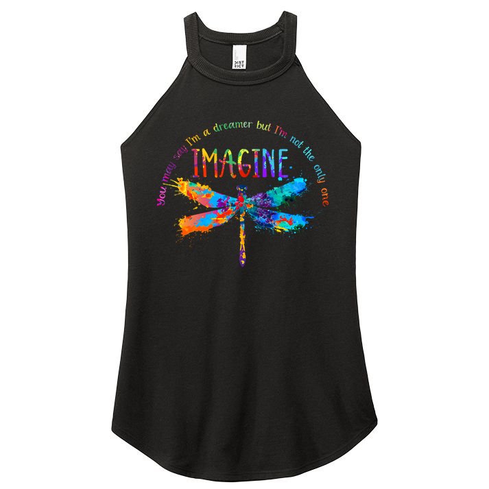 Imagine Dragonfly Dreamer Women's Perfect Tri Rocker Tank