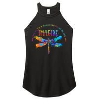 Imagine Dragonfly Dreamer Women's Perfect Tri Rocker Tank