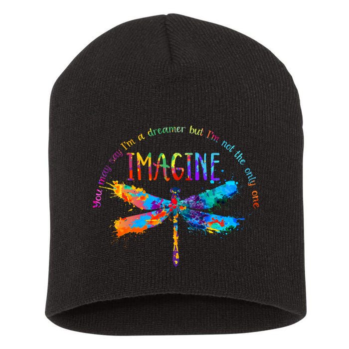 Imagine Dragonfly Dreamer Short Acrylic Beanie