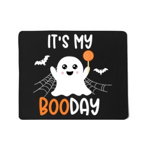 Its My Boo Day Cute Halloween Birthday Ghost Boy Girl Mousepad