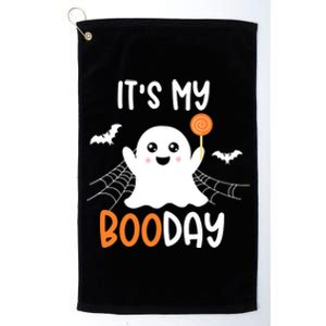 Its My Boo Day Cute Halloween Birthday Ghost Boy Girl Platinum Collection Golf Towel