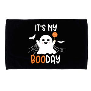 Its My Boo Day Cute Halloween Birthday Ghost Boy Girl Microfiber Hand Towel