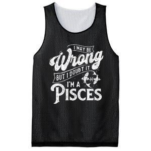 I May Be Wrong But I Doubt It Funny Sarcastic Mesh Reversible Basketball Jersey Tank