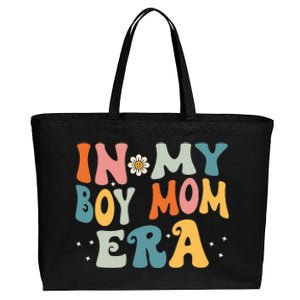 In My Boy Mom Era Cotton Canvas Jumbo Tote