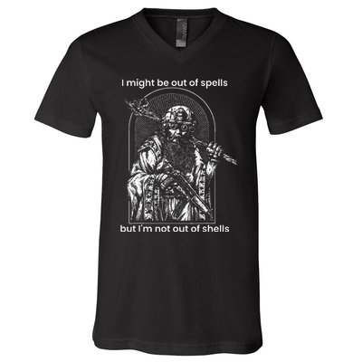 I Might Be Out Of Spells But IM Not Out Of Shells V-Neck T-Shirt