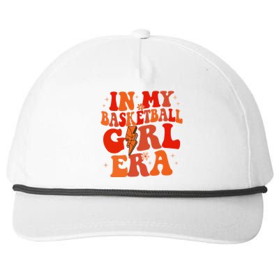 In My Basketball Girl Era Retro Groovy Basketball Girl Snapback Five-Panel Rope Hat