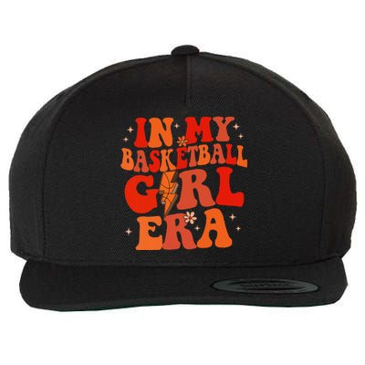 In My Basketball Girl Era Retro Groovy Basketball Girl Wool Snapback Cap