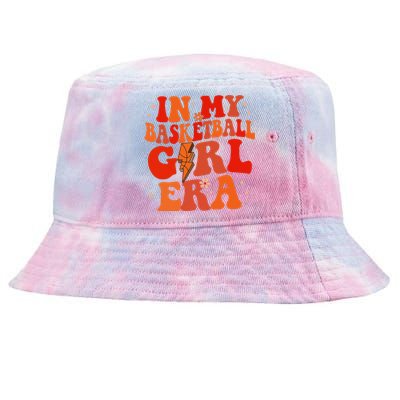 In My Basketball Girl Era Retro Groovy Basketball Girl Tie-Dyed Bucket Hat