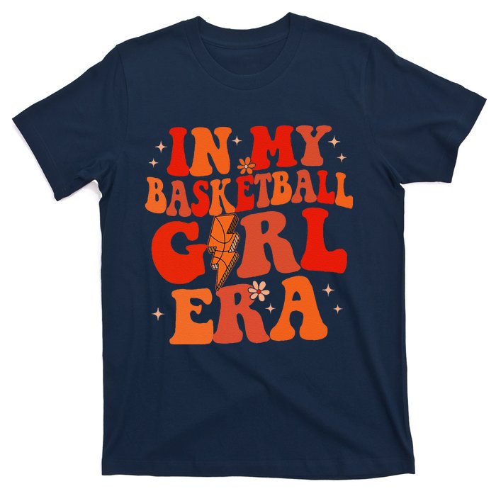 In My Basketball Girl Era Retro Groovy Basketball Girl T-Shirt