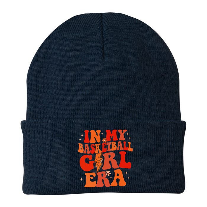 In My Basketball Girl Era Retro Groovy Basketball Girl Knit Cap Winter Beanie