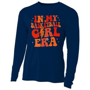 In My Basketball Girl Era Retro Groovy Basketball Girl Cooling Performance Long Sleeve Crew