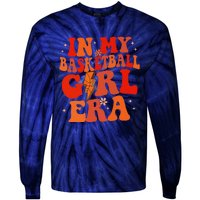 In My Basketball Girl Era Retro Groovy Basketball Girl Tie-Dye Long Sleeve Shirt