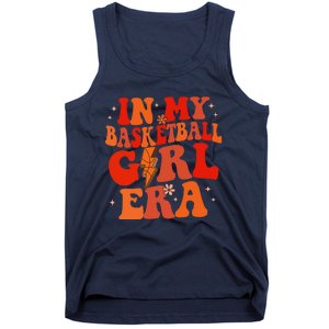 In My Basketball Girl Era Retro Groovy Basketball Girl Tank Top