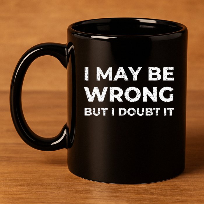 I May Be Wrong But I Doubt It 11oz C Handle Ceramic Mug