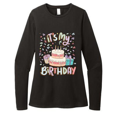 It's My Birthday Cake donut confetti Womens CVC Long Sleeve Shirt