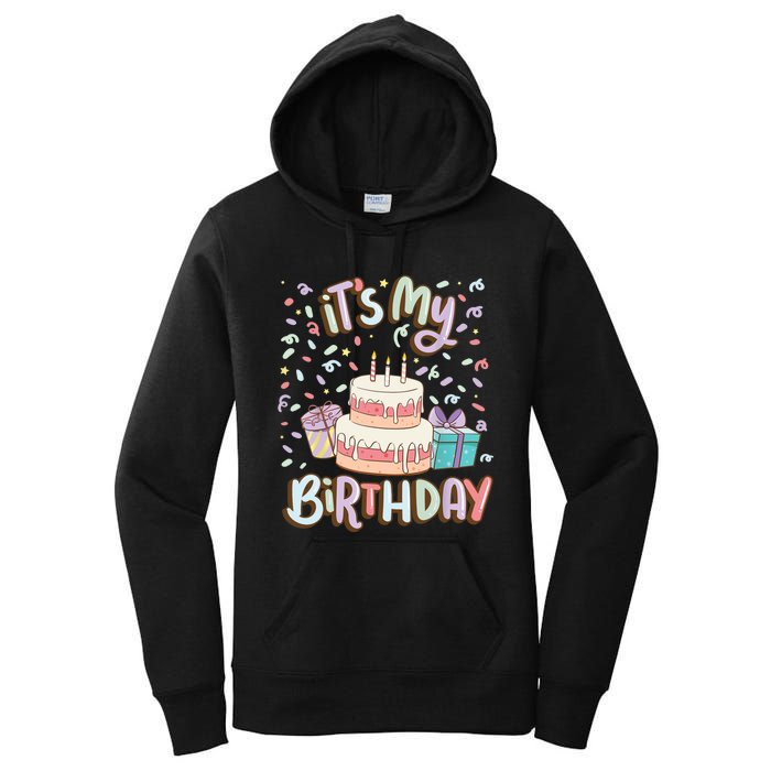 It's My Birthday Cake donut confetti Women's Pullover Hoodie