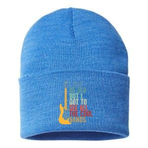 I May Be Old But I Got To See All The Cool Bands Retro Cute Gift Sustainable Knit Beanie