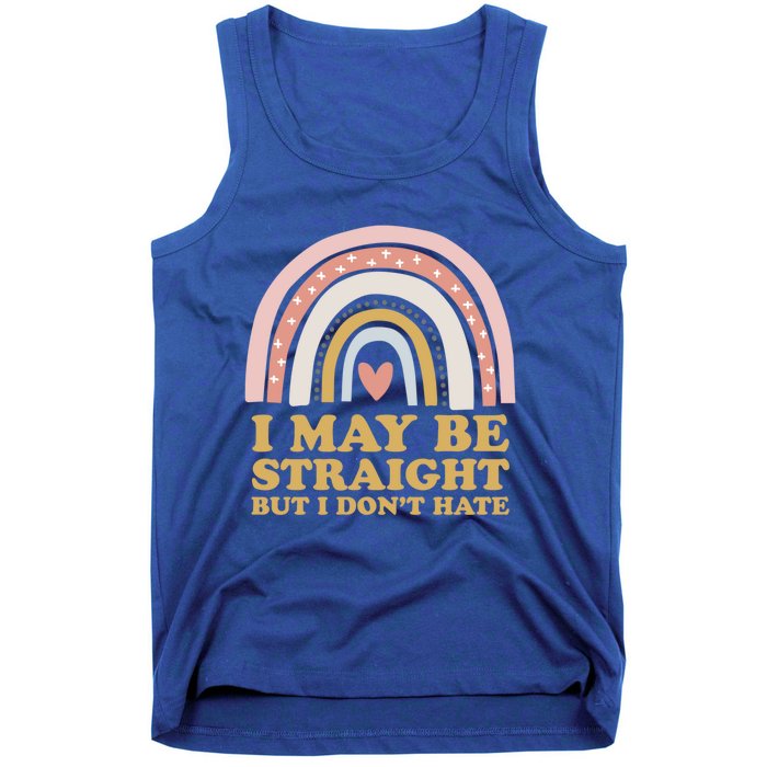 I May Be Straight But I Dont Hate Lgbtq Ally Pride Month Gift Tank Top