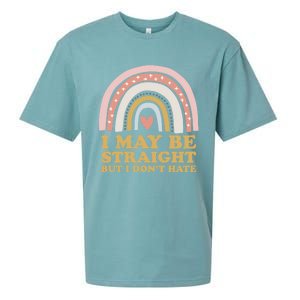 I May Be Straight But I Dont Hate Lgbtq Ally Pride Month Gift Sueded Cloud Jersey T-Shirt