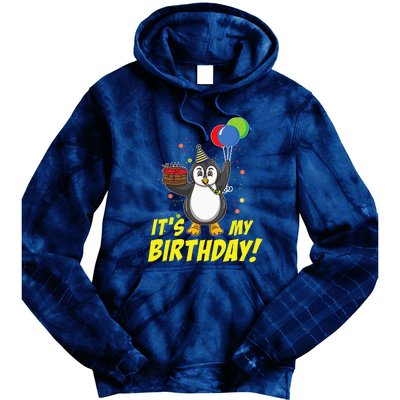 Its My Birthday Penguin Tie Dye Hoodie