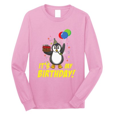 Its My Birthday Penguin Long Sleeve Shirt