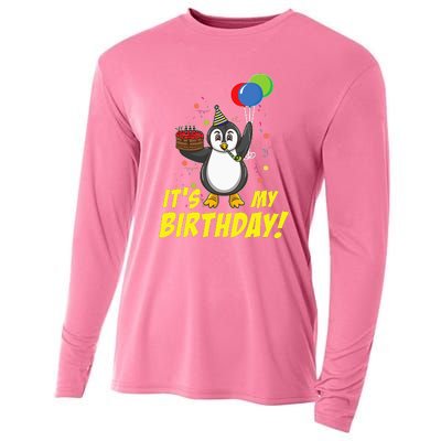 Its My Birthday Penguin Cooling Performance Long Sleeve Crew