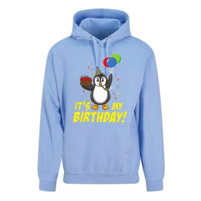 Its My Birthday Penguin Unisex Surf Hoodie