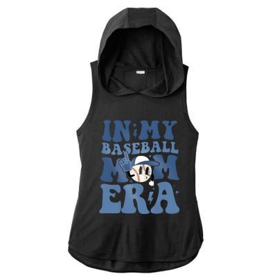 In My Baseball Era Baseball Game Day Ladies PosiCharge Tri-Blend Wicking Draft Hoodie Tank