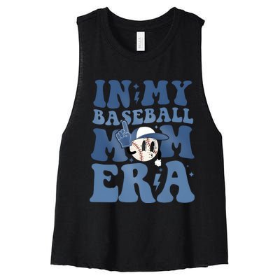 In My Baseball Era Baseball Game Day Women's Racerback Cropped Tank