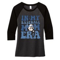 In My Baseball Era Baseball Game Day Women's Tri-Blend 3/4-Sleeve Raglan Shirt