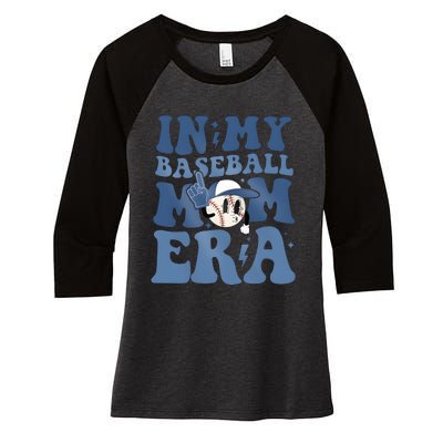 In My Baseball Era Baseball Game Day Women's Tri-Blend 3/4-Sleeve Raglan Shirt