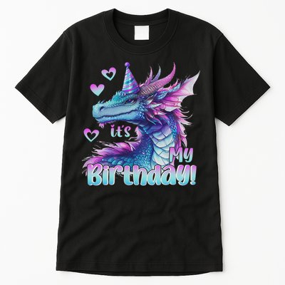 It's My Birthday Dragon Party Cute Dragons Lover Theme Tall T-Shirt