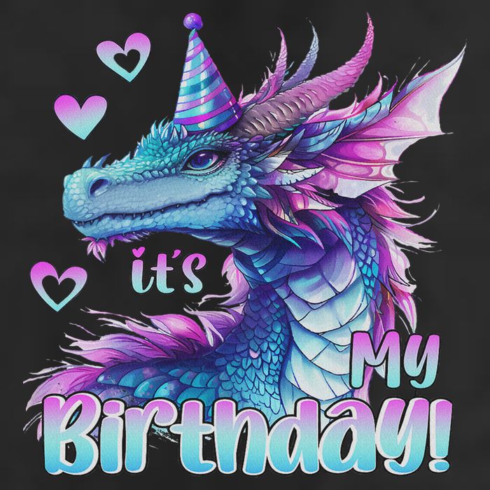 It's My Birthday Dragon Party Cute Dragons Lover Theme 11oz C Handle Ceramic Mug
